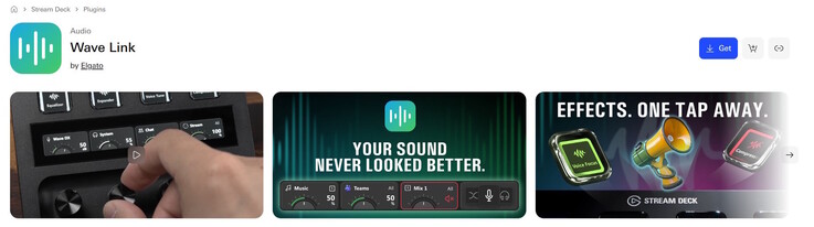 Wtyczka Wave Link dla Stream Deck z marketplace