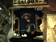 Zrzut ekranu z Fallout New Vegas uruchomionego na komputerze