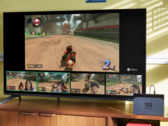 Zdjęcie promocyjne zadokowanego Nintendo Switch 2 grającego w Mario Kart World (źródło zdjęcia: Nintendo)