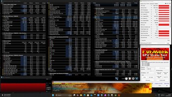 KFA2 GeForce RTX 5070 Ti 1-Click OC podczas testu obciążeniowego