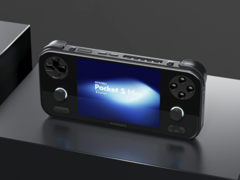 AyaNeo Pocket S Mini (na zdjęciu) jest dostępny w dwóch wersjach kolorystycznych - czarnej i białej. (Źródło zdjęcia: Retro Handhelds Discord)