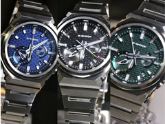 Od lewej do prawej (na zdjęciu): zegarki Casio G-Shock GST-B1000D-2A, GST-B1000D-1A i GST-B1000D-3A. (Źródło zdjęcia: @geesgshock na Instagramie - edytowane)