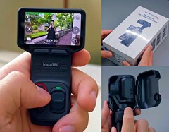Insta360 Luna Ultra w wersji praktycznej z etui ochronnym.