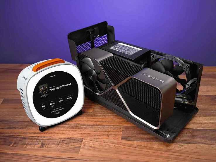 Mini PC Piston V jest wyposażony w port OCuLink umożliwiający szybkie połączenia z kartami graficznymi eGPU.