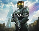 Oficjalna grafika promocyjna gry „Halo: Campaign Evolved” przedstawiająca postać Master Chiefa.