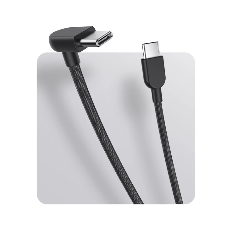 Pleciony kabel Xiaomi 3A USB-C na USB-C (10 cm) (źródło obrazu: Xiaomi)
