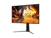 Obraz przedstawia przedni widok nowego monitora do gier. 