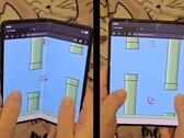 Foldy Bird, stworzony przez Rebane, to specjalna wersja Flappy Bird, która sprawia, że składani użytkownicy dosłownie machają ekranami. (Źródło zdjęcia: @Rebane2001 via X, edytowane)