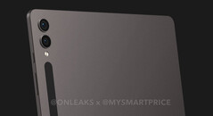 Tablet Galaxy Tab S9 Ultra będzie identyczny jak jego poprzednik. (Źródło obrazu: @OnLeaks & MySmartPrice)