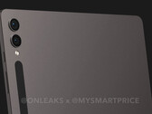 Tablet Galaxy Tab S9 Ultra będzie identyczny jak jego poprzednik. (Źródło obrazu: @OnLeaks &amp; MySmartPrice)