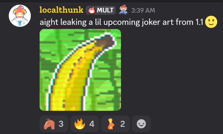 (Źródło obrazu: localthunk via Balatro Discord)