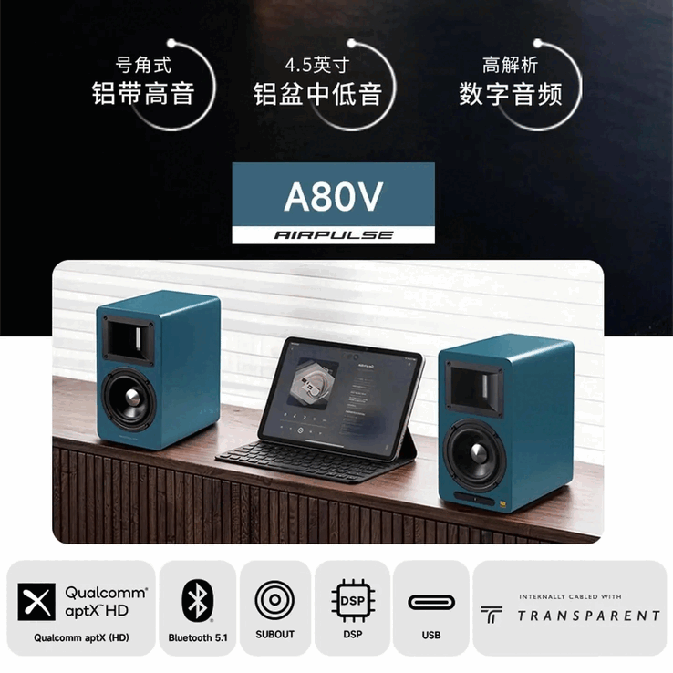 Nowy głośnik posiada wejście AUX 3,5 mm oraz funkcję dekodowania USB Savitech Hi-Fi.