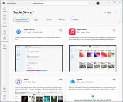 Apple aplikacji w Microsoft Store (Źródło: własne)