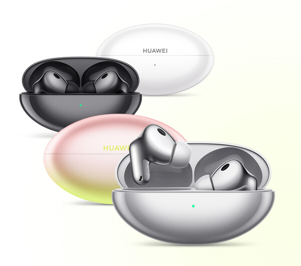 Słuchawki douszne Huawei FreeBuds Neo są dostępne w czterech kolorach.