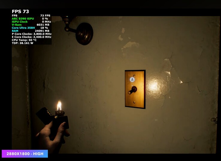 Wydajność OneXPlayer Super V w Resident Evil Requiem.