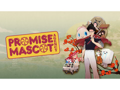 Obraz promujący grę Promise Mascot Agency, który przedstawia kluczowe grafiki wszystkich postaci na kolorowym tle. (Źródło obrazu: Kaizen Game Works)