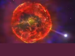 Obraz ognistej czerwonej kuli (źródło obrazu: Space.com; edytowane)