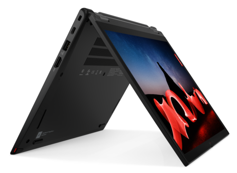 Lenovo ThinkPad L13 Yoga Gen 4 - Thunder Black. (Źródło obrazu: Lenovo)