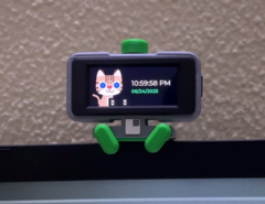 WebScreen posiada 2-calowy wyświetlacz AMOLED. (Źródło obrazu: nishad2m8 / YouTube)