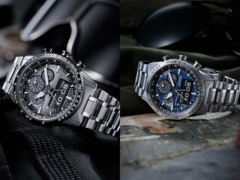 Po lewej stronie mamy zegarek Citizen Promaster Sky JV2006-55H, a po prawej Citizen Promaster Sky JV2000-51L (na zdjęciu). (Źródło zdjęcia: Chrono24/Citizen)