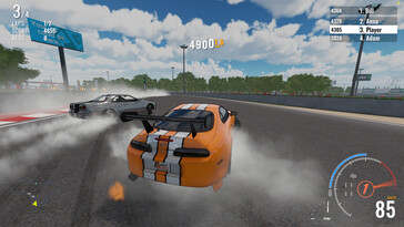 Na zdjęciu: Zrzut ekranu z rozgrywki w grze First Racer.