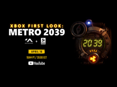 Plakat zapowiadający datę premiery Metro 2039