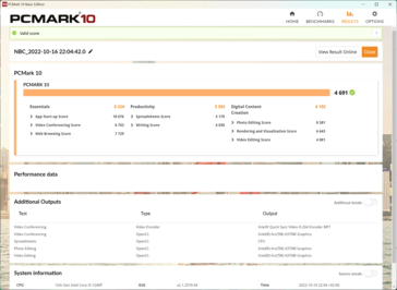 PCMark10 w trybie bateryjnym