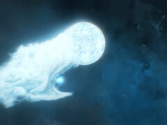 Koncepcyjny obraz czarnej dziury pożerającej gwiazdę (źródło obrazu: wideo NASA za pośrednictwem YouTube; edytowany zrzut ekranu)