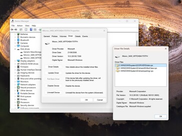 Standardowy sterownik Windows jest aktywny przed włamaniem.