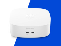 Nowy OmniDesk Mini jest dostępny w wersji wyposażonej w procesor Core 5 320. Na zdjęciu: zdjęcie promocyjne przedstawiające przód minikomputera.