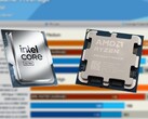 Intel Core Ultra 9 285K miał premierową sugerowaną cenę detaliczną 589 USD, podczas gdy Ryzen 7 9800X3D został wprowadzony na rynek w cenie 479 USD. (Źródło obrazu: Intel, Notebookcheck, Hardware Unboxed na YouTube, edytowane)