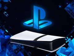 Baner konsoli PS5 Pro z widocznym logo PlayStation