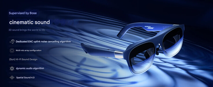 Konfiguracja dźwiękowa Xreal 1S (źródło obrazu: Xreal - tłumaczenie maszynowe)