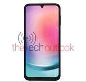 Galaxy A24 - kolor czarny. (Źródło obrazu: Thetechoutlook)