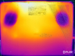 Badanie naprężenia temperaturowego powierzchni (dół)