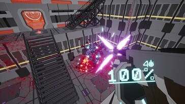 Na zdjęciu: Zrzut ekranu z rozgrywki w Cyberfrags '69.