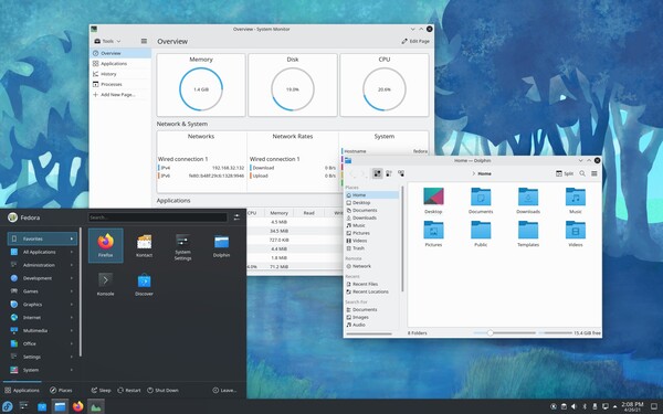 Fedora jest jedną z najbardziej aktualnych dystrybucji Linuksa (Źródło: Fedora)