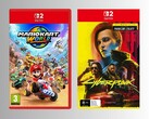 Premierowe tytuły na Switch 2: Mario Kart World i Cyberpunk 2077 (źródło obrazu: Game UK, JB Hi-Fi z edycją)