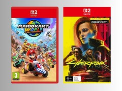 Premierowe tytuły na Switch 2: Mario Kart World i Cyberpunk 2077 (źródło obrazu: Game UK, JB Hi-Fi z edycją)