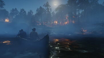 Obraz przedstawiający krajobraz w Red Dead Redemption 2.