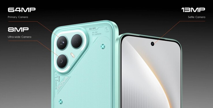 Tecno Pova 7 Pro może pochwalić się 64-megapikselowym aparatem głównym Sony IMX682 (źródło obrazu: Tecno)