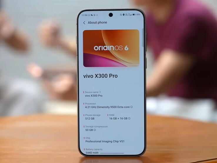 Europejski Vivo X300 Pro ma mniejszą baterię 5 440 mAh, podczas gdy chińscy klienci otrzymują 6 510 mAh
