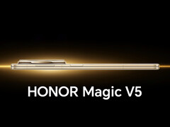 Magic V5 w plotkowanej opcji kolorystycznej &quot;Silk Gold&quot;. (Źródło zdjęcia: Honor - edytowane)