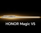 Magic V5 w plotkowanej opcji kolorystycznej "Silk Gold". (Źródło zdjęcia: Honor - edytowane)