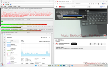 Program LatencyMon wykrywa problemy związane z DPC, jednak poza tym nie odnotowuje żadnych utrat klatek podczas odtwarzania wideo w rozdzielczości 4K60.