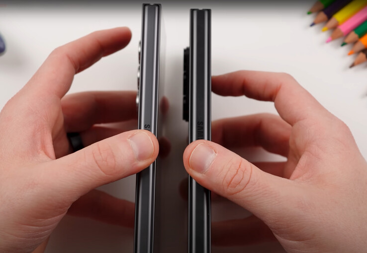 Galaxy Z Fold Special Edition jest również zauważalnie cieńszy. (Źródło zdjęcia: Jeff Springer)