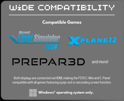 Wyświetlacze te mają być kompatybilne z różnymi symulatorami lotu