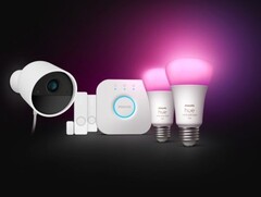 Zestaw startowy Philips Hue Secure zawiera dwa czujniki kontaktowe i dwie inteligentne żarówki. (Źródło zdjęcia: Philips Hue)