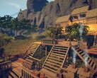 Zdjęcie przedstawiające budynek w grze „Survival: Fountain of Youth”, obecnie dostępnej w sprzedaży na platformie Steam.