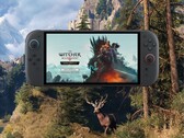 Gra „Wiedźmin 3: Remastered” prezentowana na konsoli Switch 2